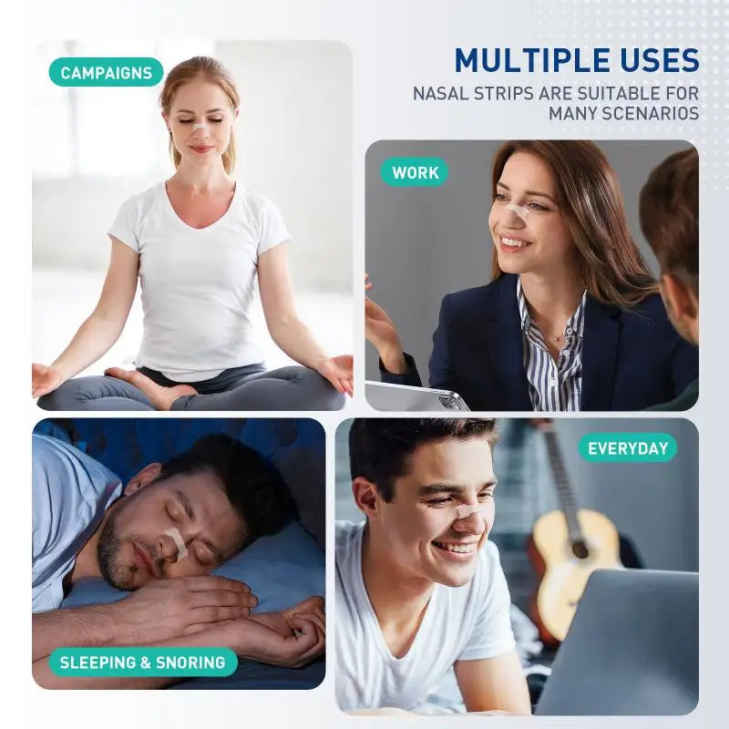 30 Pcs Anti Snoring Nasal Strips and Mouth Tape | Better Breathing for Snoring Relief