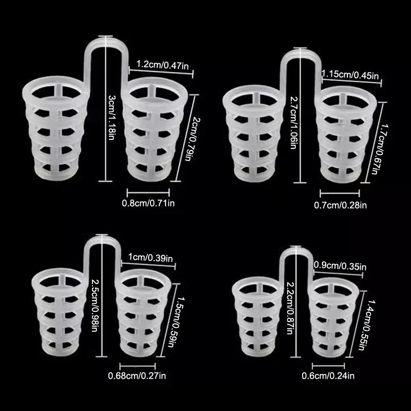 4/8Pcs Anti-Snoring Nasal Strips Starter Kit | Nasal Breathing Dilators for Better Sleep and Sports
