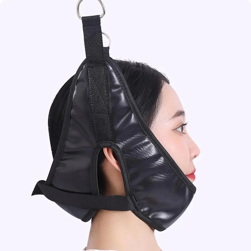 Over Door Cervical Traction Device – Adjustable Neck Stretcher with Comfort Cushion