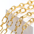 1Meter Stainless Steel Brass Metal Thick Cable Chain For Jewelry Making Handmade DIY Bracelet Necklace Components