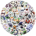 50Pcs Groovy Skull Stickers | Waterproof Vinyl Decals for Laptops, Water Bottles, Skateboards