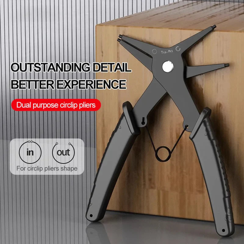 2 in 1 Snap Ring Pliers | Internal and External Retaining Ring Tool