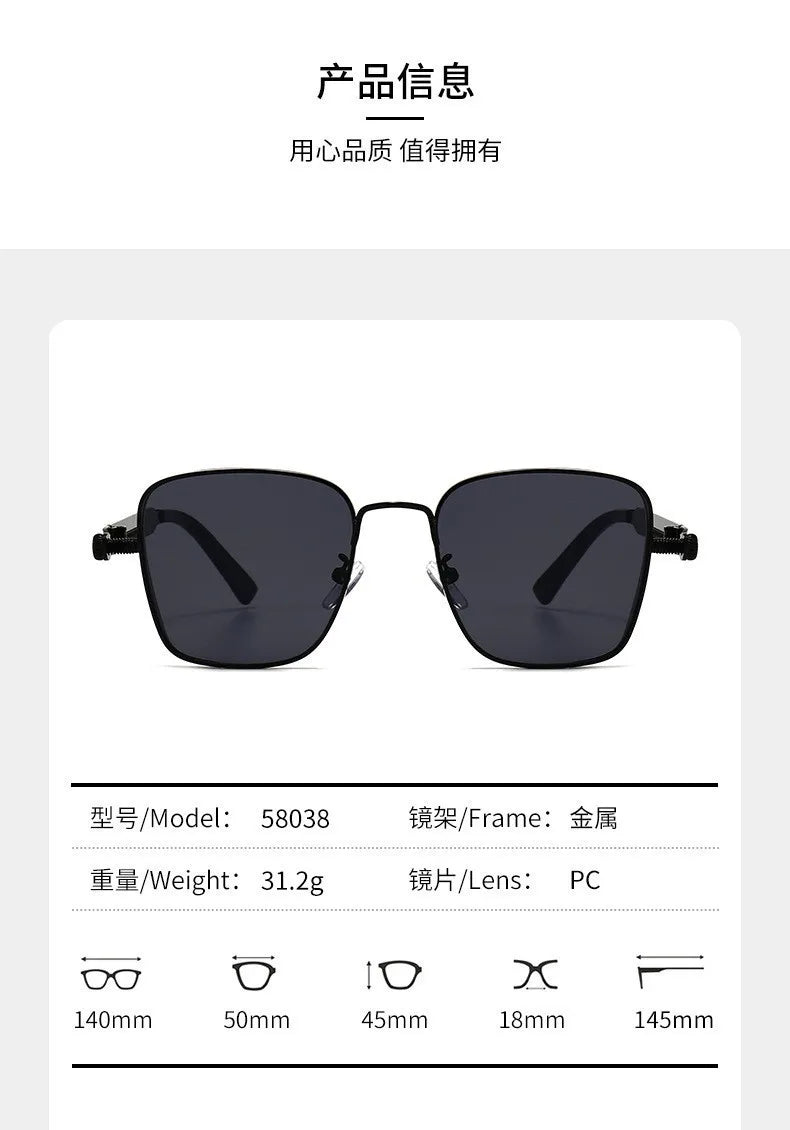 2025 Polarized Sunglasses | Men’s High-End Alloy Frame Fashion Eyewear with UV Protection