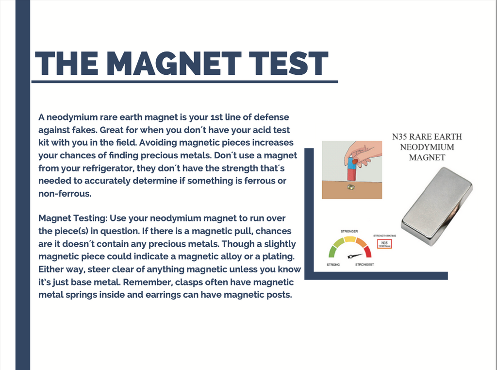 Gold Testing Acid 10K 14K 18K Test Kit + Scratch Tester Stone + Rare Earth Magnet Jewelry Test Detect Precious Metals