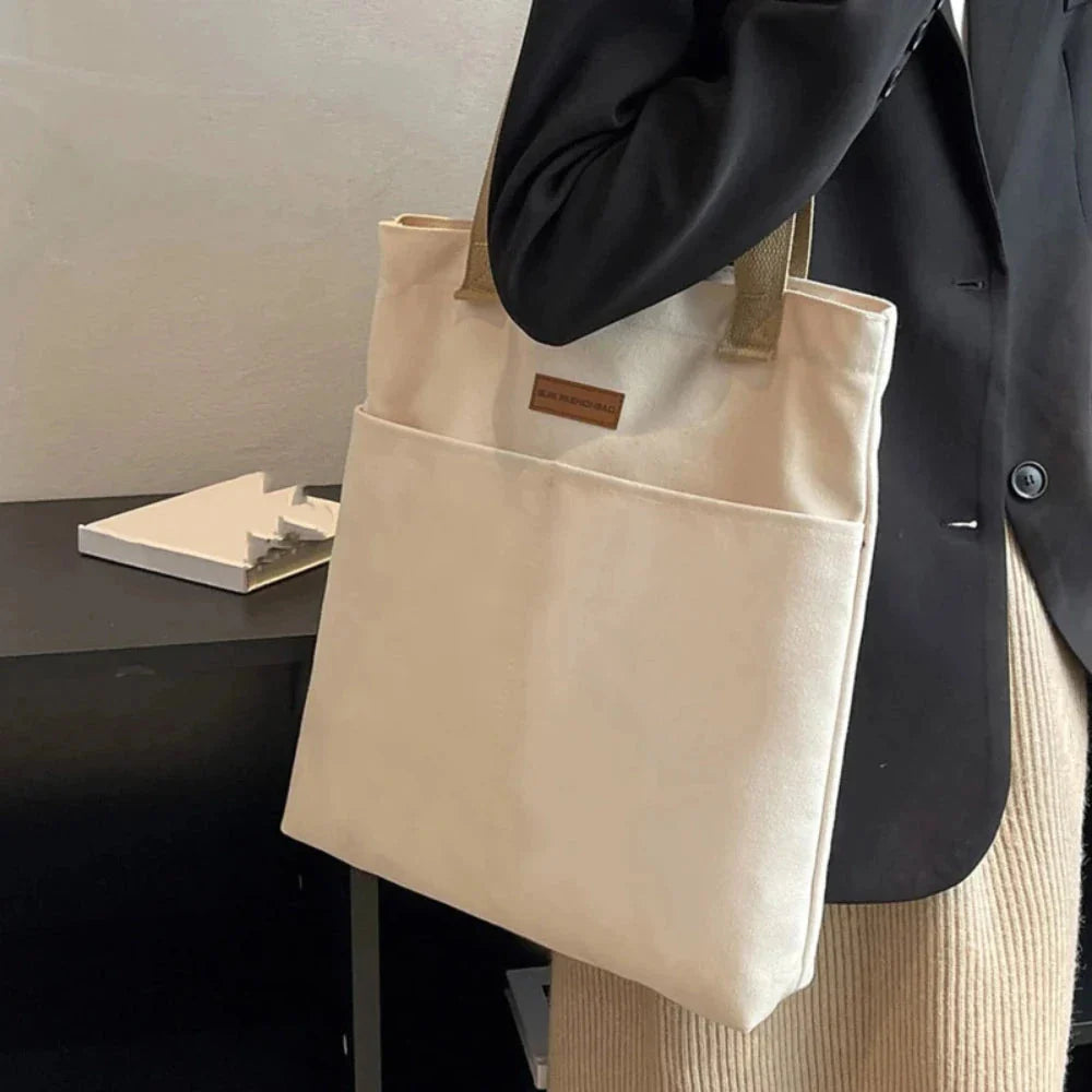 Women’s Canvas Tote Bag – Large Capacity Sewing Thread Handbag