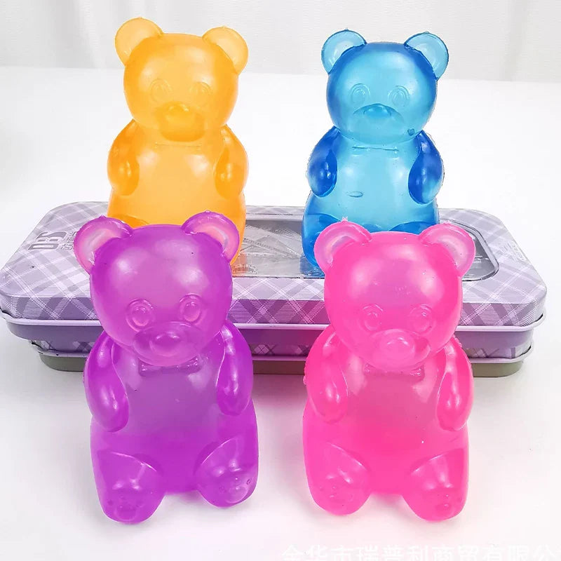 Cute Bear Squishy Toy | Soft TPR Stress Relief Fidget Cube