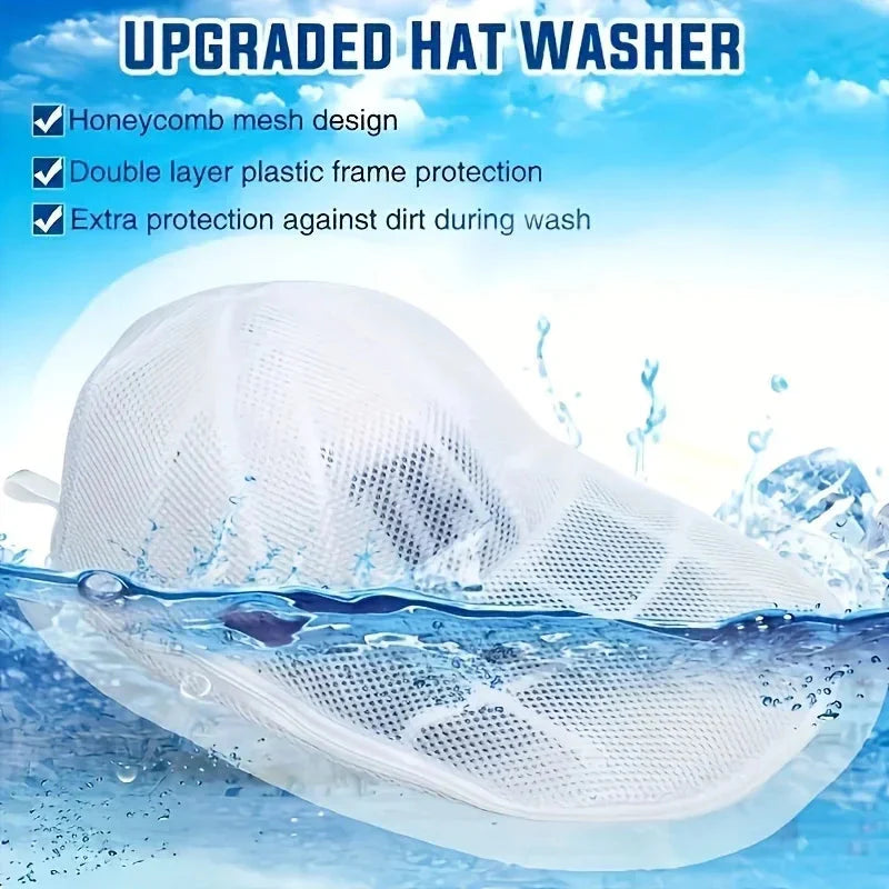 Hat Cleaner Cage with Mesh Bag – Baseball Cap Washer