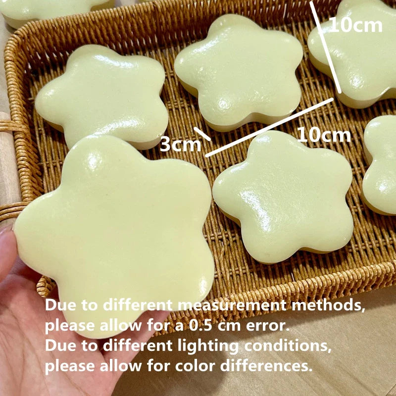 Yellow Squishy Star Fidget Toy | Slow Rising Pinch Stress Relief Sensory Toy