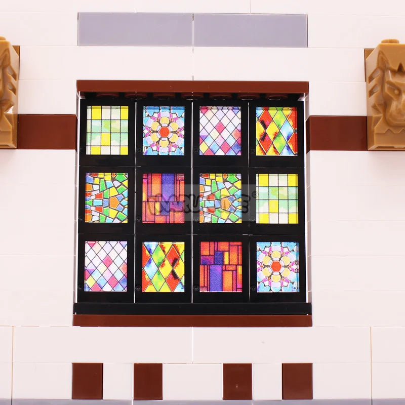 Marumine Window and Door Building Blocks | Compatible City House Parts Set