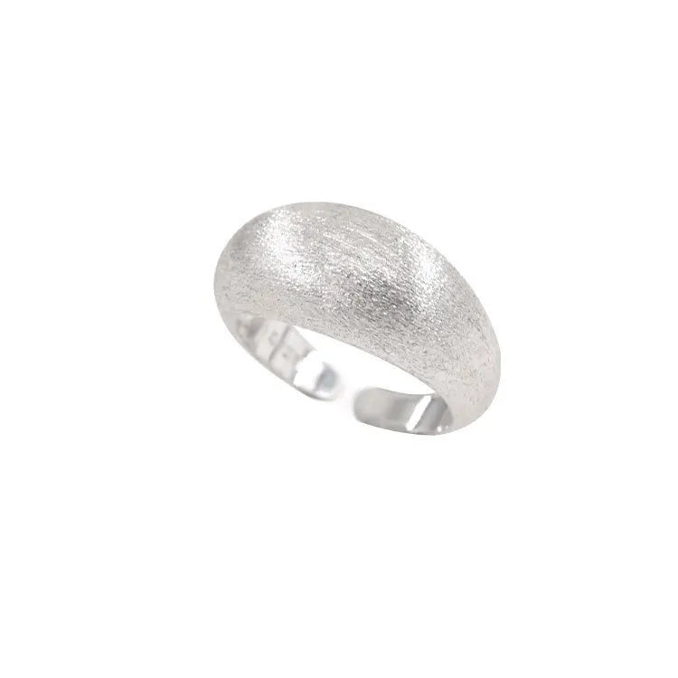 925 Sterling Silver Tellipse Geometry Sanding Simple Rings For Women Couple Engagement Luxury Jewelry Accessories Jewellery
