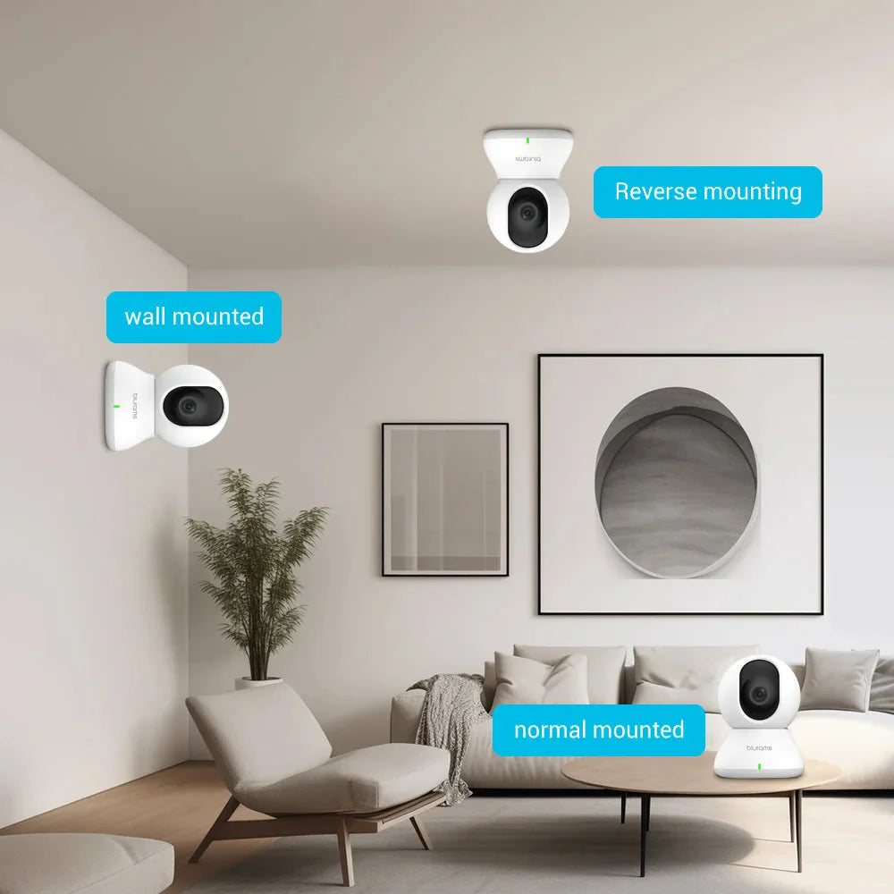 Blurams 2K 360° WiFi Indoor Security Camera with PTZ