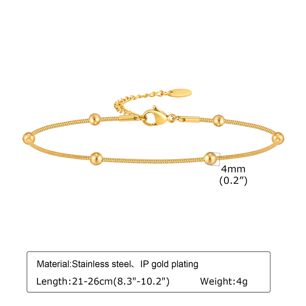 Stainless Steel Lucky Evil Eye Anklet Bracelet for Women, Blue Eye Beaded Chain Foot Anklets Summer Beach Lucky Amulet Gift