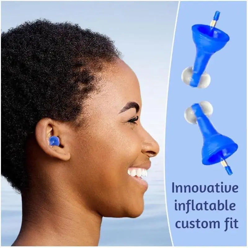 Inflatable Earplugs for Sleep | Air-Filled Adjustable Noise Cancelling Earplugs
