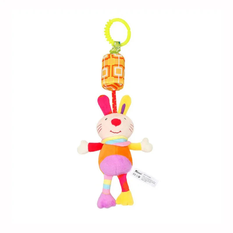 Newborn Baby Plush Stroller Toys Hanging Rattle