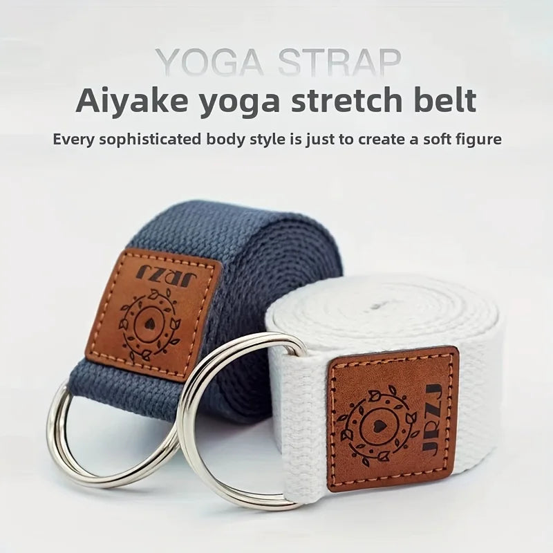 Yoga Stretching Strap with Metal Rings | Fitness and Flexibility Aid