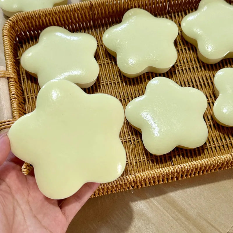 Yellow Squishy Star Fidget Toy | Slow Rising Pinch Stress Relief Sensory Toy