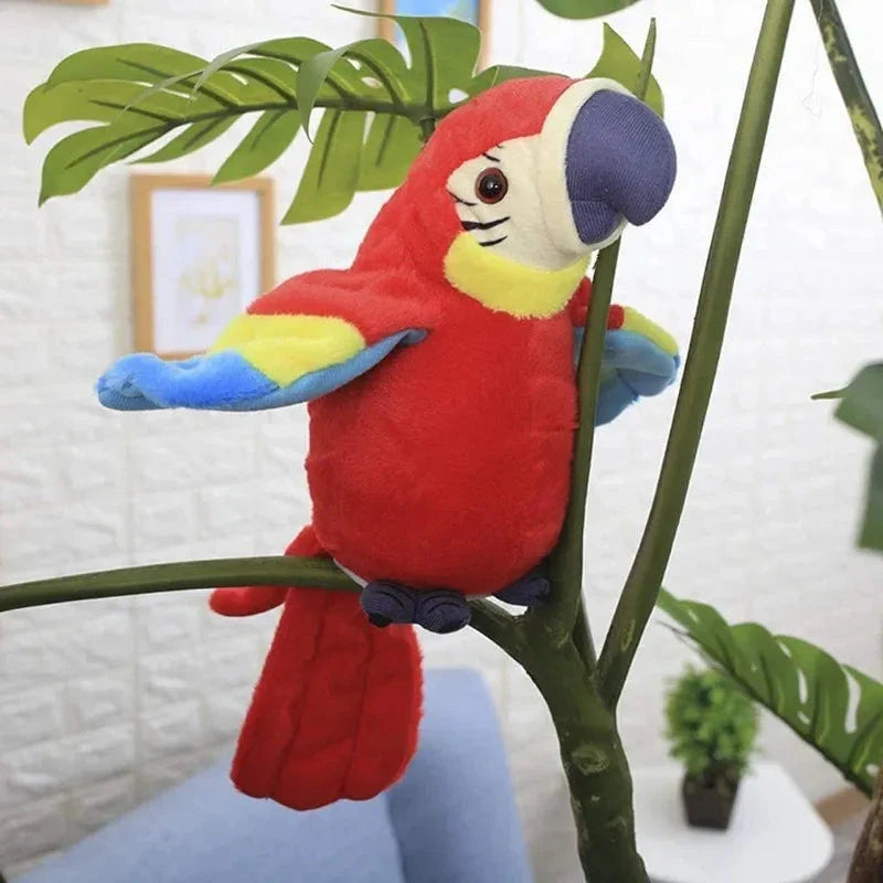Talking Macaw Parrot Plush – Repeat & Speak Electronic Stuffed Toy