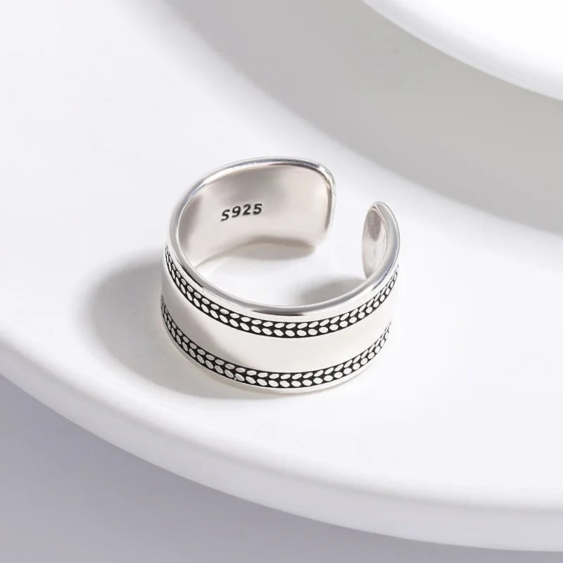 925 Sterling Silver Smooth Surface Simple Rings For Women Wedding Luxury Jewelry Accessories Wholesale Envío Gratis Jewellery