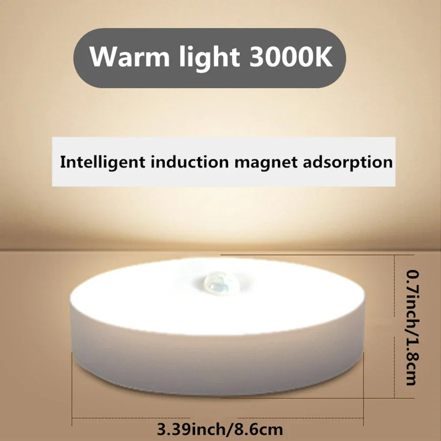 Magnetic Night Light with Motion Sensor | Rechargeable LED Lamp for Closet