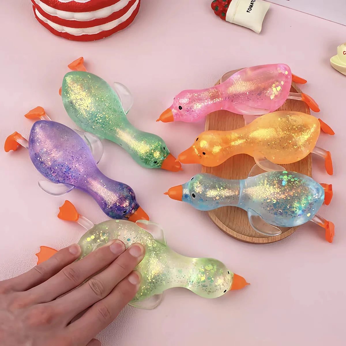 Aurora Maltose Duck Pinch and Stress Relief Toy | Slow Rebound Syrup Ball