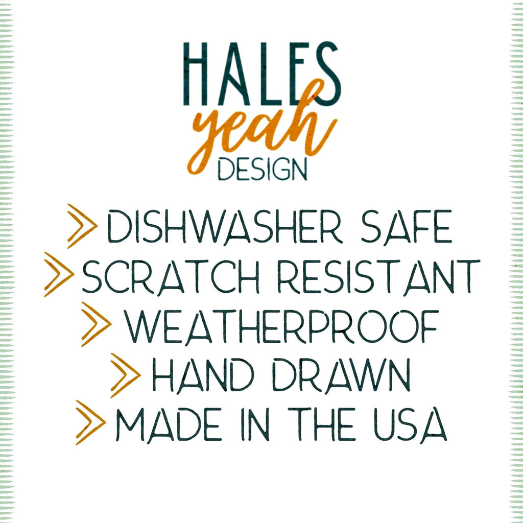 Hales Yeah Design Let Your Light So Shine Sticker ~3" at Longest Edge