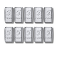 Lot of 10-5 Grain Solid Silver .999 Pure Fine Bars Precious Metals 1 Gram of Silver in Total