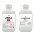 Aqua Regia Gold Refining Kit – 69.8–70% Nitric Acid & 31–37% Hydrochloric Acid (32oz/32oz) GTE