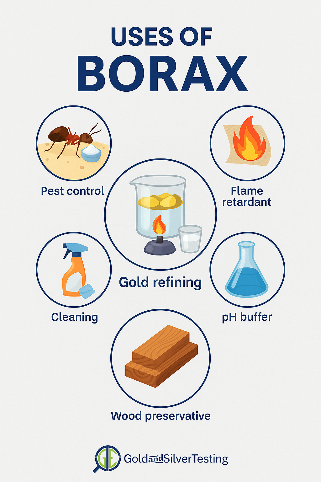 GTE Borax Acid for Gold Refining – 8 oz or 2 lb Bag| Flux for Melting & Oxidation Protection