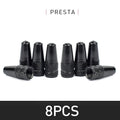 Aluminum Alloy Bike Valve Caps | 8-Piece Pack for Presta and Schrader Valves