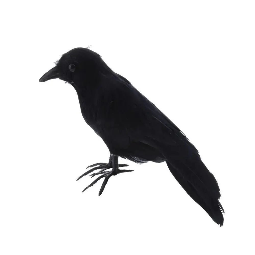 Artificial Black Crow | Halloween Decoration Prop