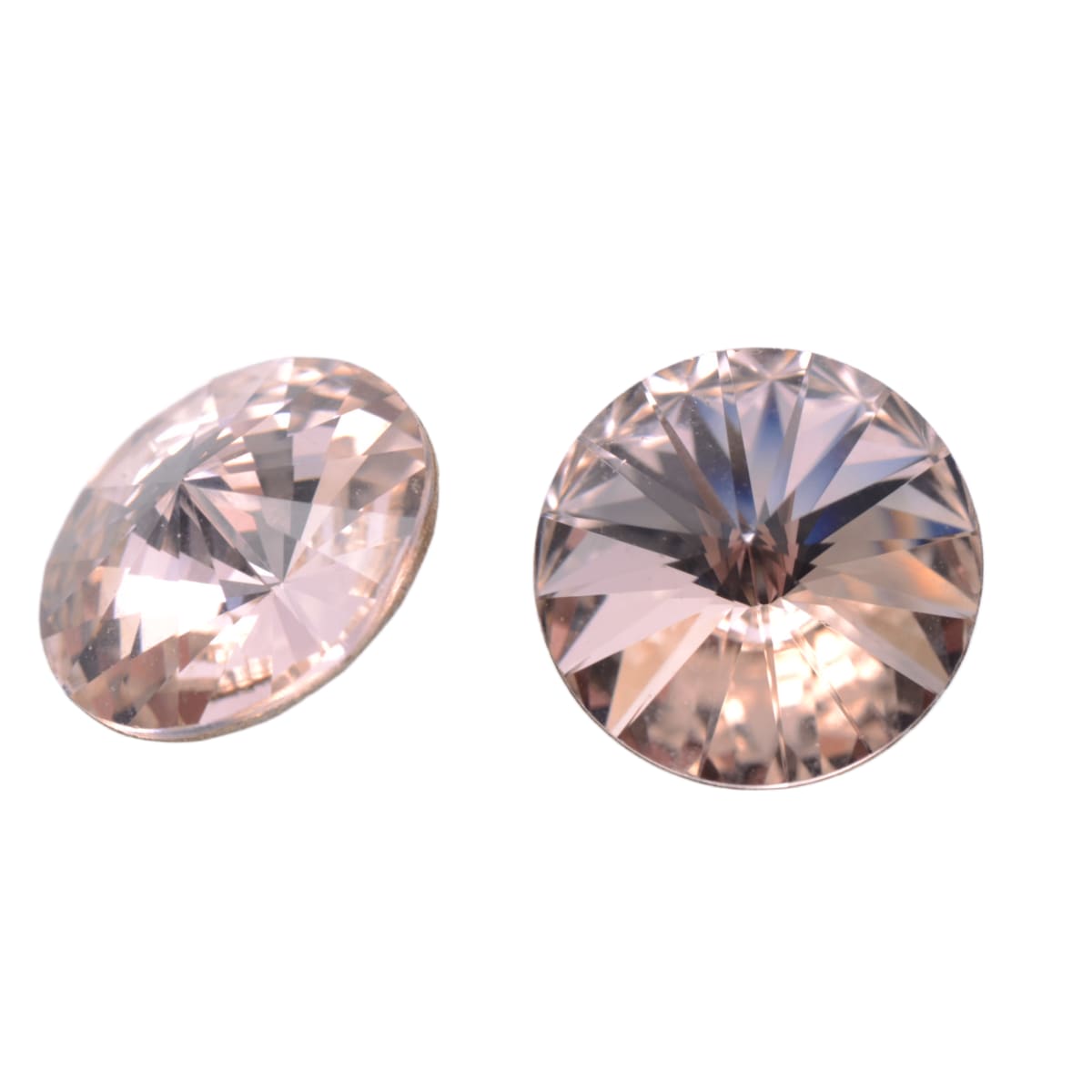 Swarovski Crystal 1122 Round Rivoli 10.5mm Vintage Rose - Individual Bead
