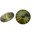 Swarovski Crystal 1122 Round Rivoli 18mm Citrus Green - Individual Crystal
