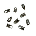 Sterling Silver End Caps 9mm x 5mm for 4mm Cord - 925 Stamped Individual Sale
