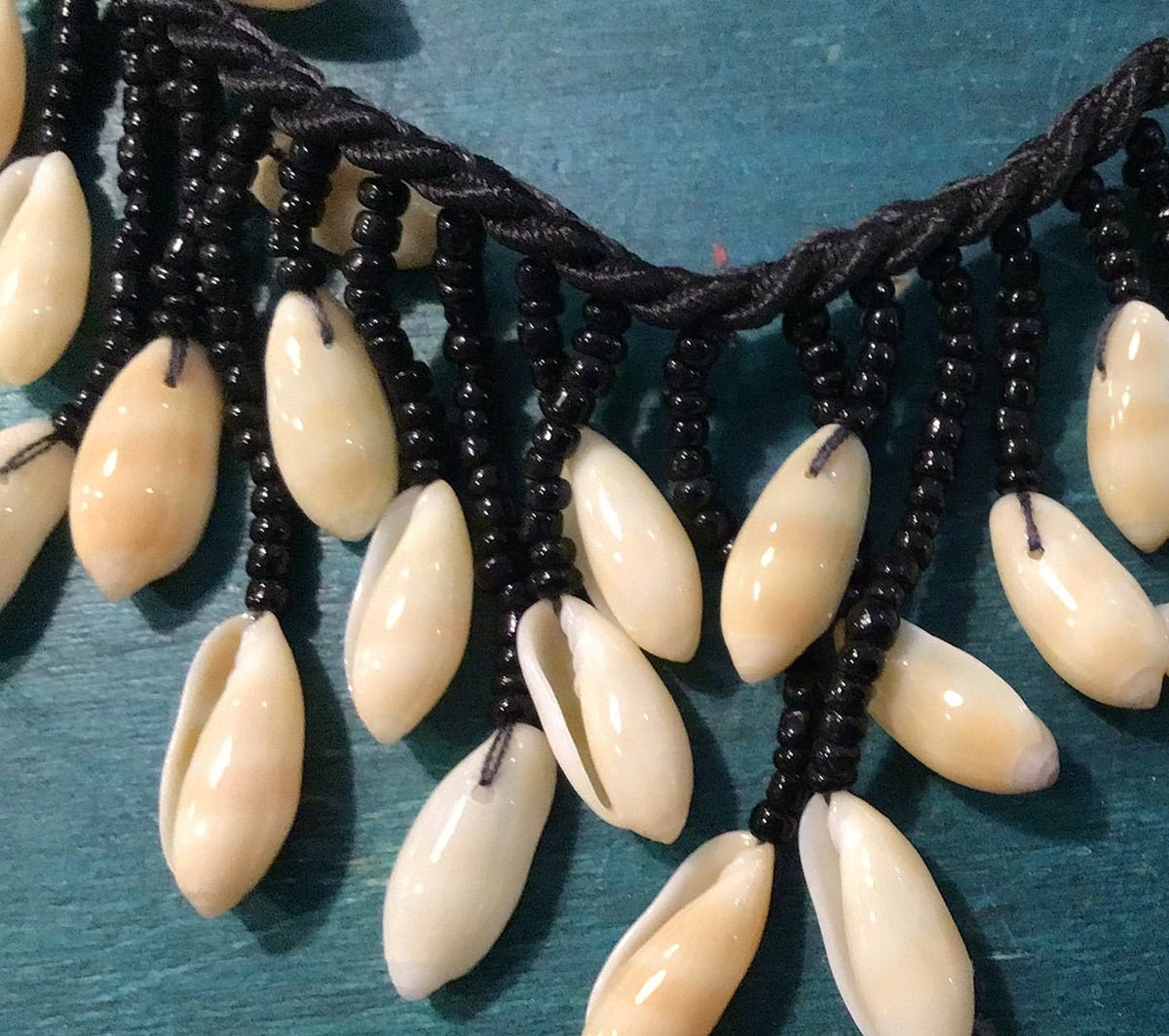 Beaded Rice Shell Necklace and Bracelet