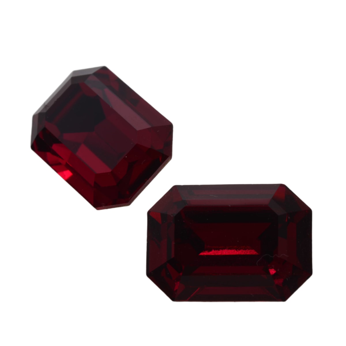 Swarovski Crystal 4610 18x13mm Curved Back Octagon - Ruby