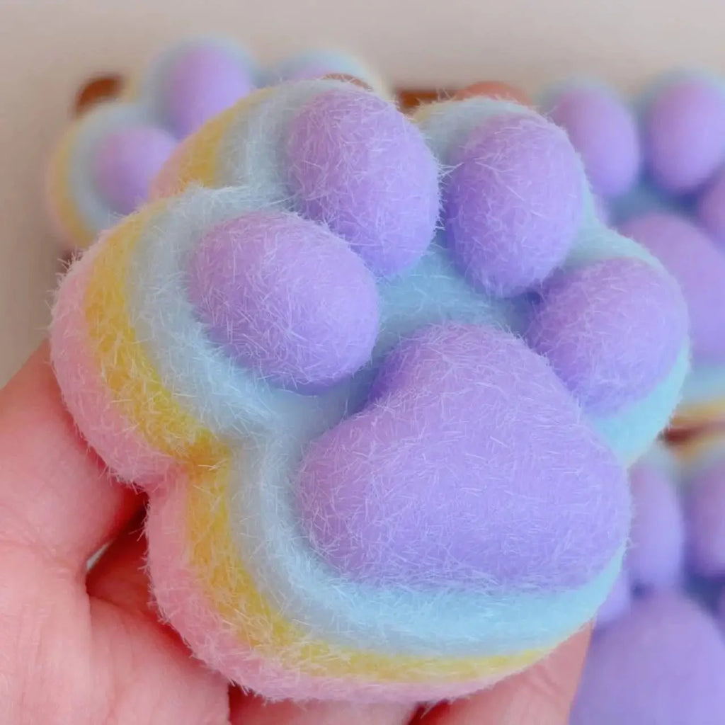 Cat Paw Mochi Squishy Toy | Slow Rebound Plush Fidget Toy for Stress Relief