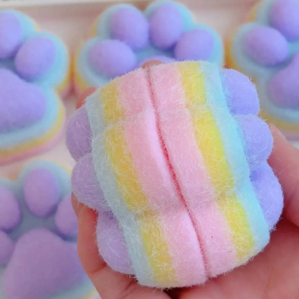 Cat Paw Mochi Squishy Toy | Slow Rebound Plush Fidget Toy for Stress Relief