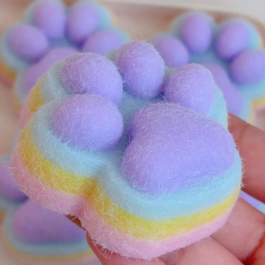Cat Paw Mochi Squishy Toy | Slow Rebound Plush Fidget Toy for Stress Relief