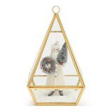 Conservatory Frosted Brass Ornament - Large & Small