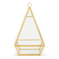 Conservatory Frosted Brass Ornament - Large & Small