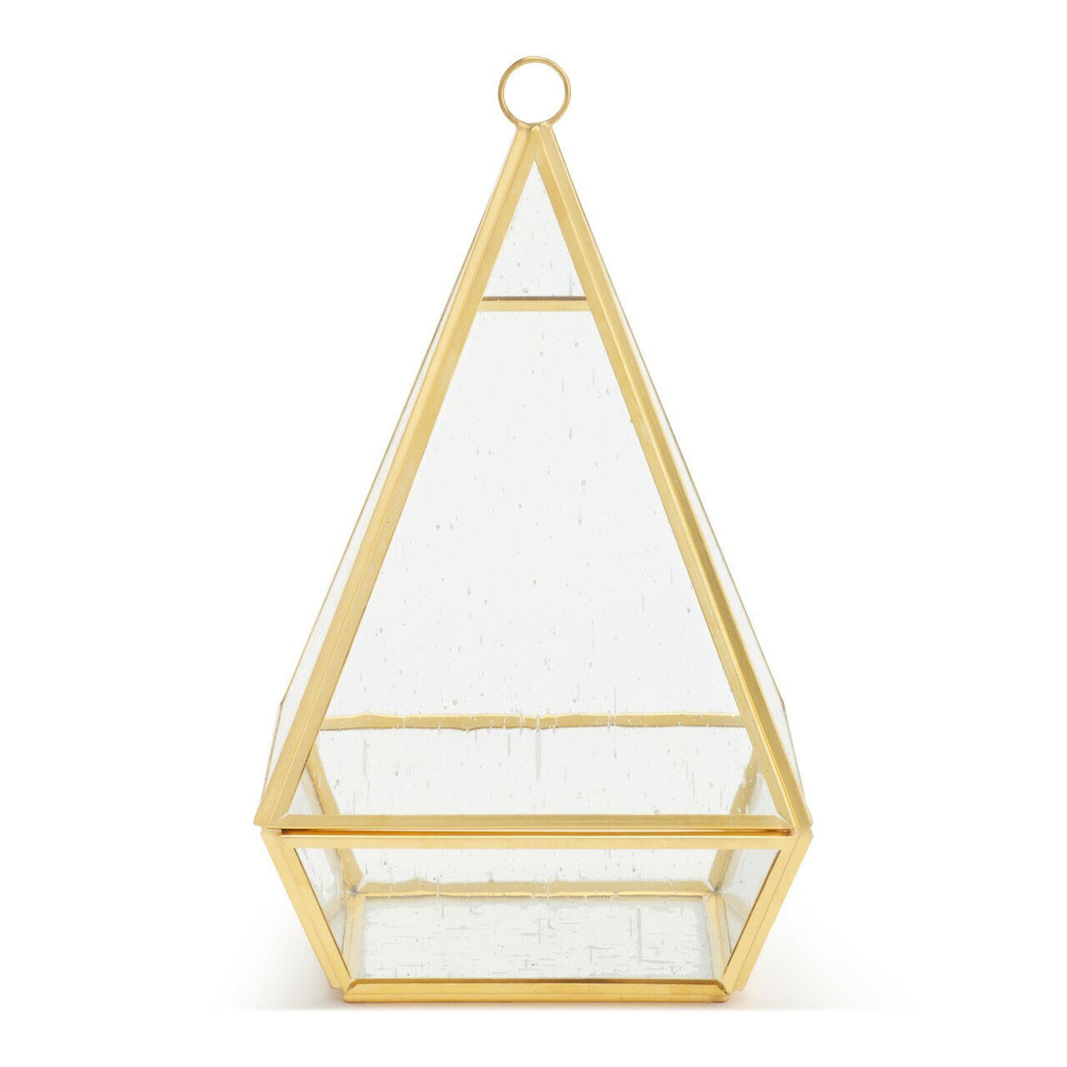 Conservatory Frosted Brass Ornament - Large & Small