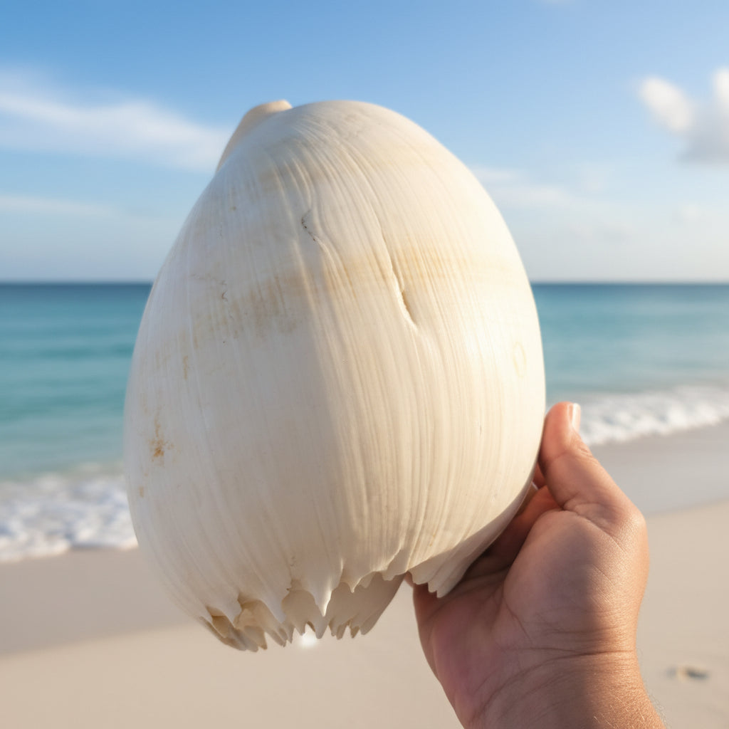 Crowned Baler Melon Shell VOLUTA DIADEMA