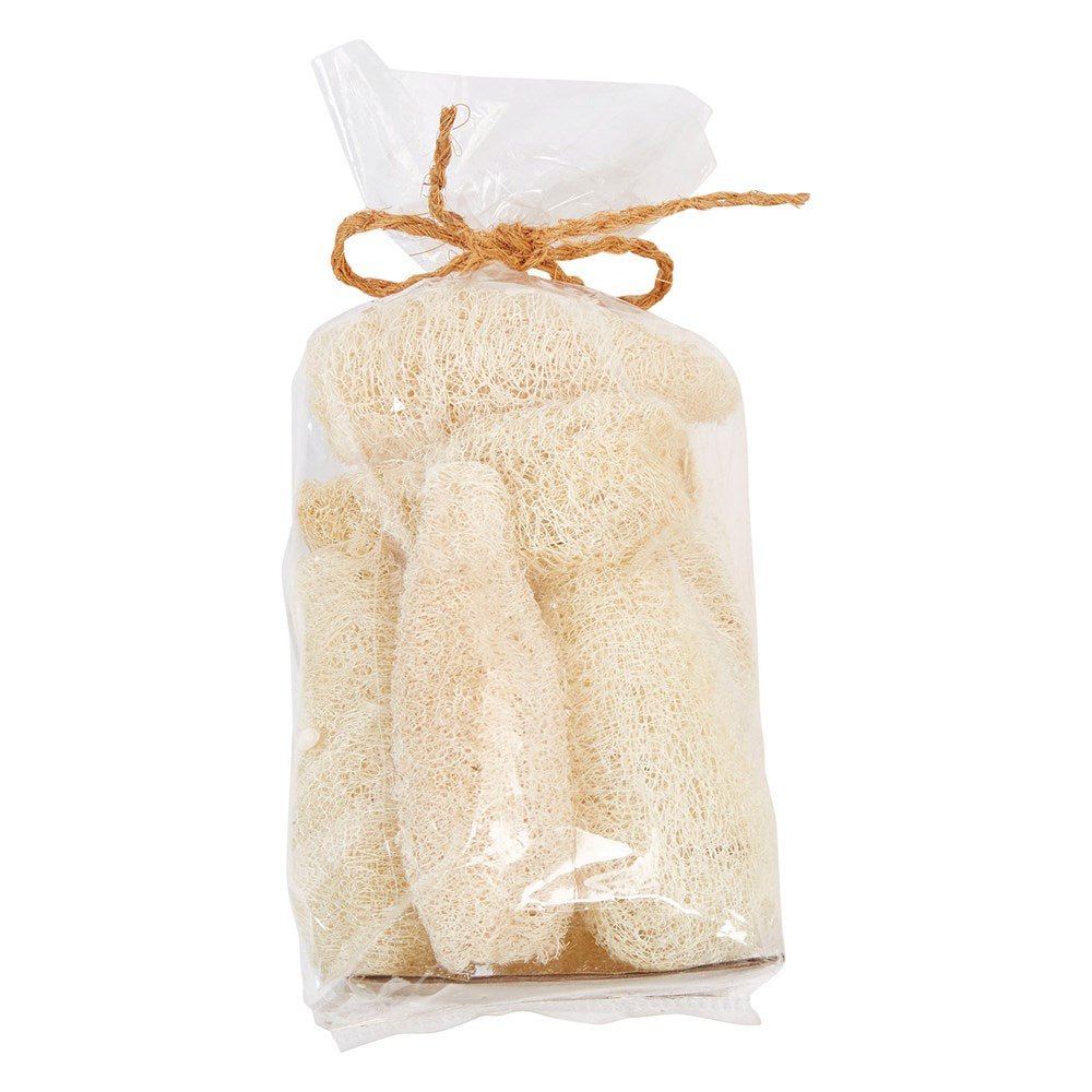 Dried Natural Sponge Gourd in Bag, Bleached