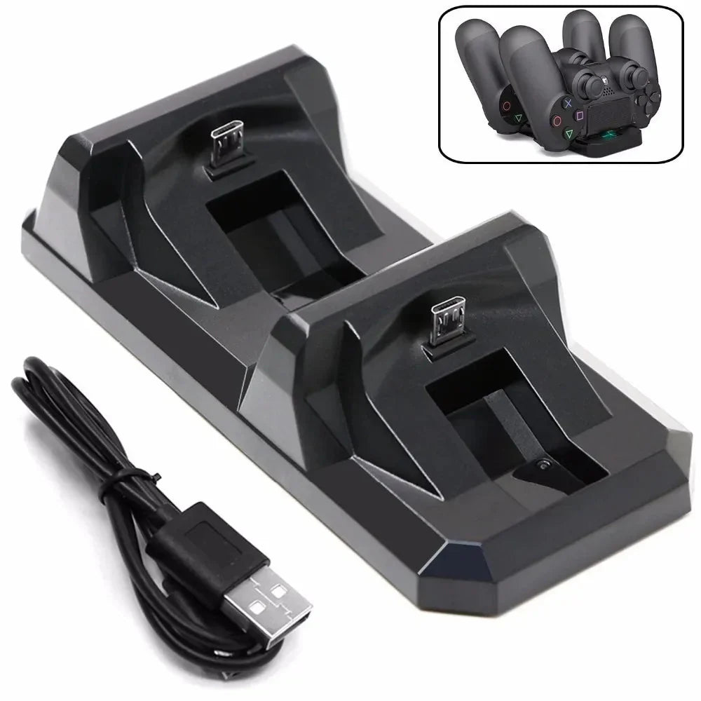Dual USB Charging Dock for PS4 Controllers | TECTINTER Charger Station