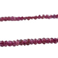 Purple Garnet Faceted Rondelle Beads 14 Inch Strand - Natural Gemstone