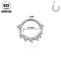 European And American G23 Titanium Alloy Earrings With Zircon Inlays