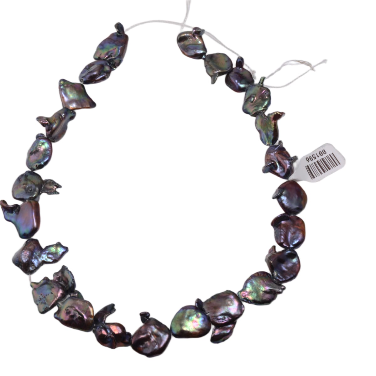 Freshwater Baroque Peacock Pearl Strand 16in