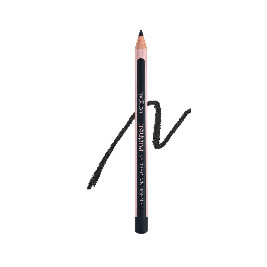 Loreal Paris Paradise Le Kohl Eyeliner - Midnight Black, Long-Lasting, Sensitive Eye Makeup