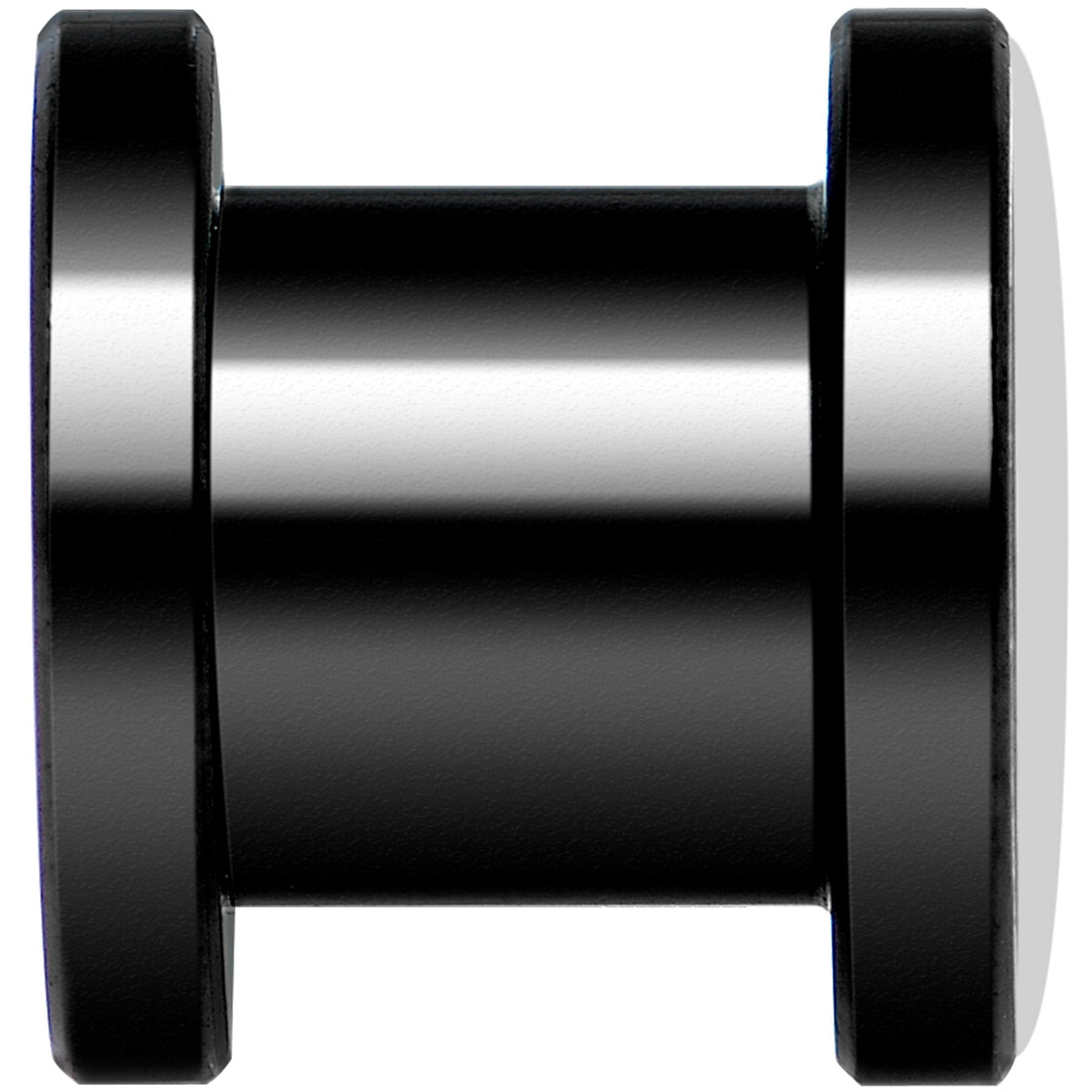 Pink Grenade Black Anodized Screw Fit Plug Set 0G