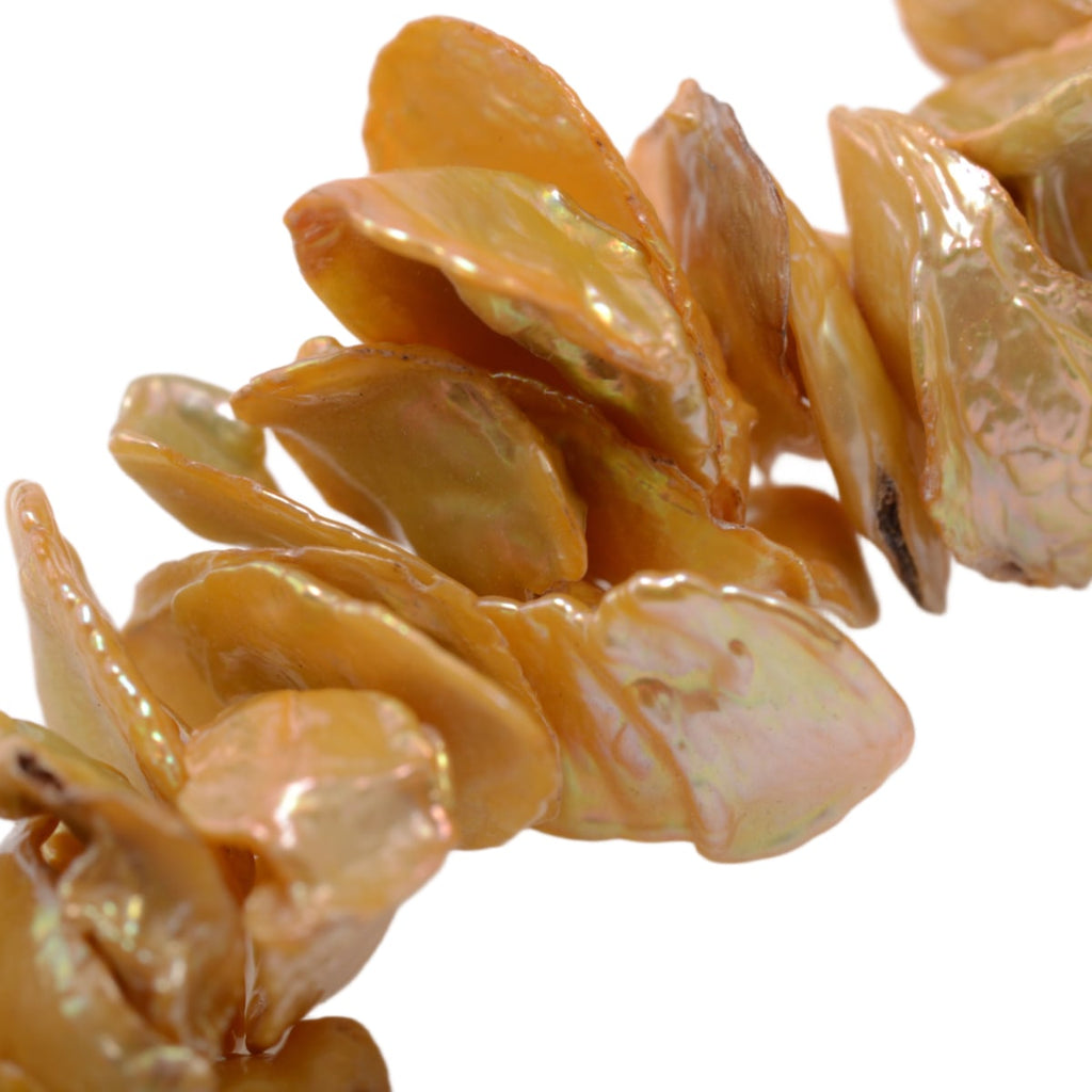 Freshwater Golden Chip Pearl Strand 14.5in